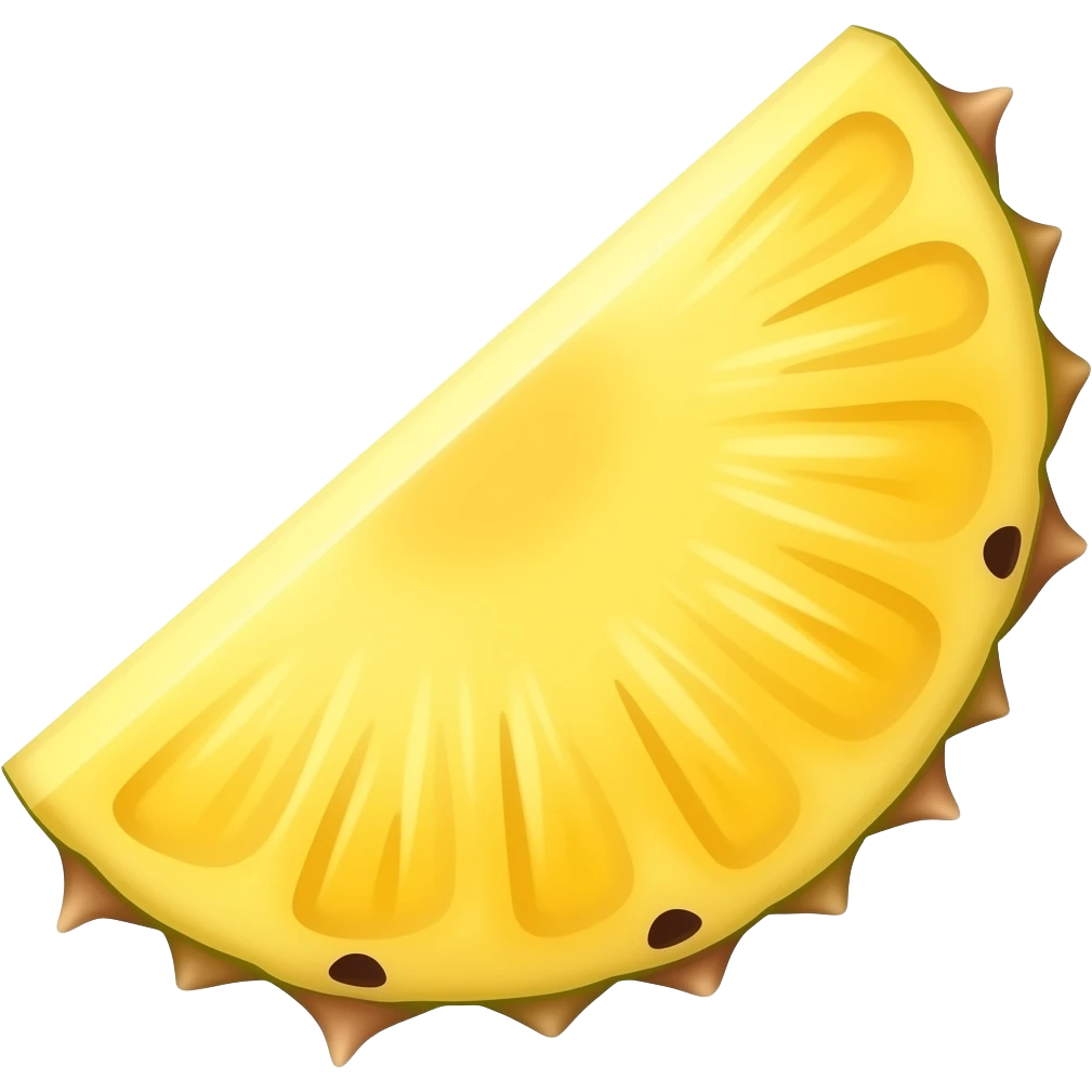 A slice of pineapple emoji