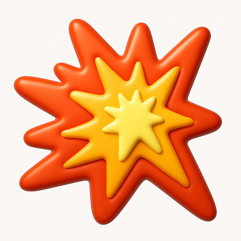 Convert the uploaded image into a 3D Apple-style emoji — preserve the key shapes, colors, and overall composition of the original image. Simplify the forms into clean, rounded cartoon-style elements while keeping the subject recognizable. Apply glossy textures, soft lighting, smooth shading, and render everything in Apple emoji style on a clean white background

 emoji