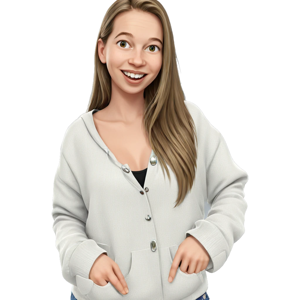 smiling girl with long hair emoji