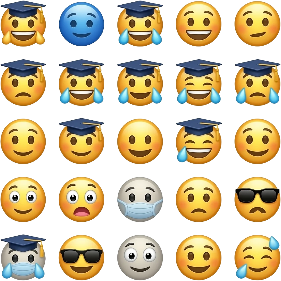 All type of colget  past emoji emoji