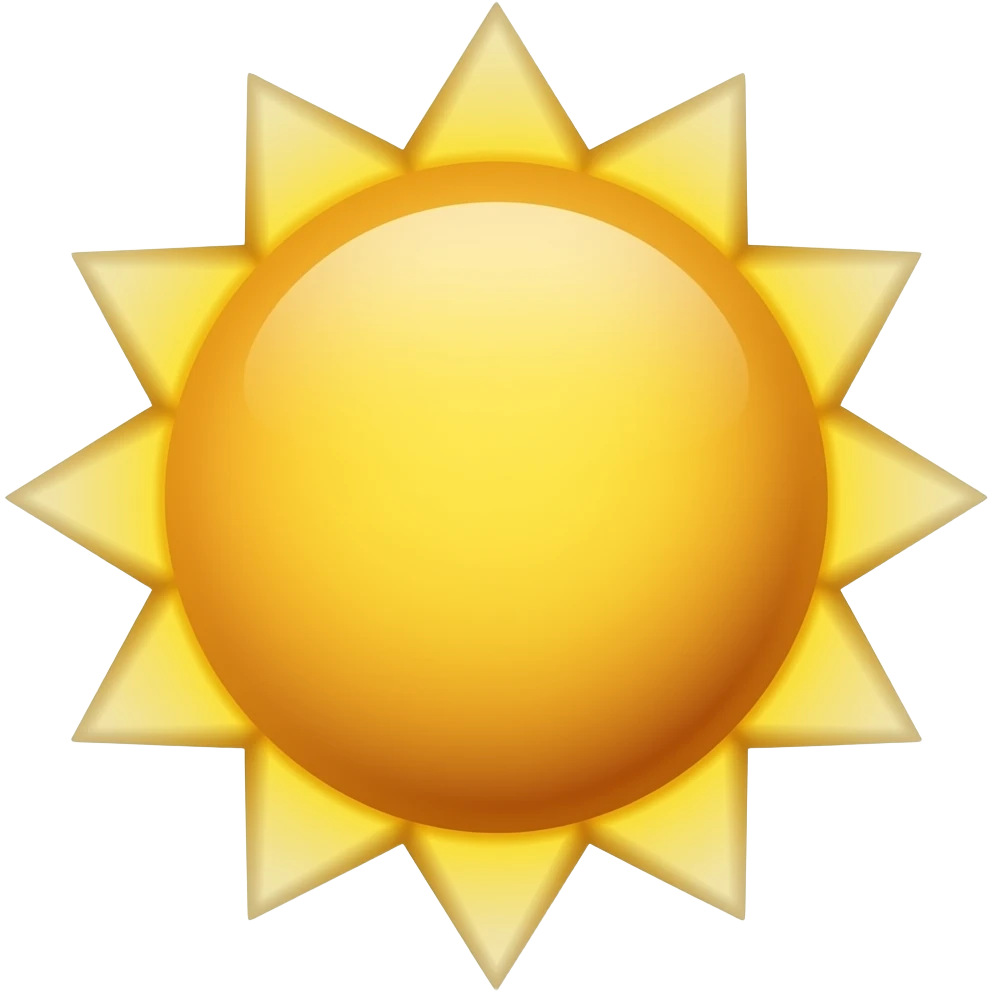 Sun emoji