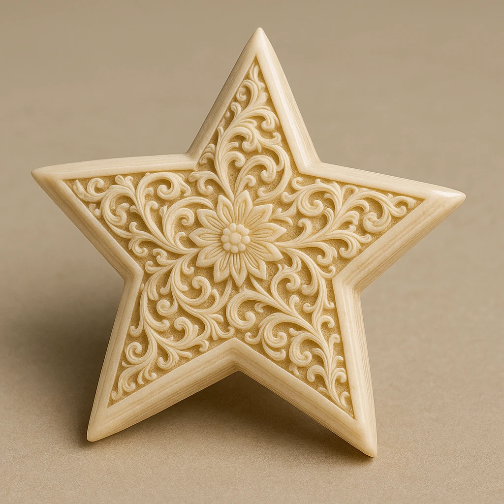 star carved from ivory emoji