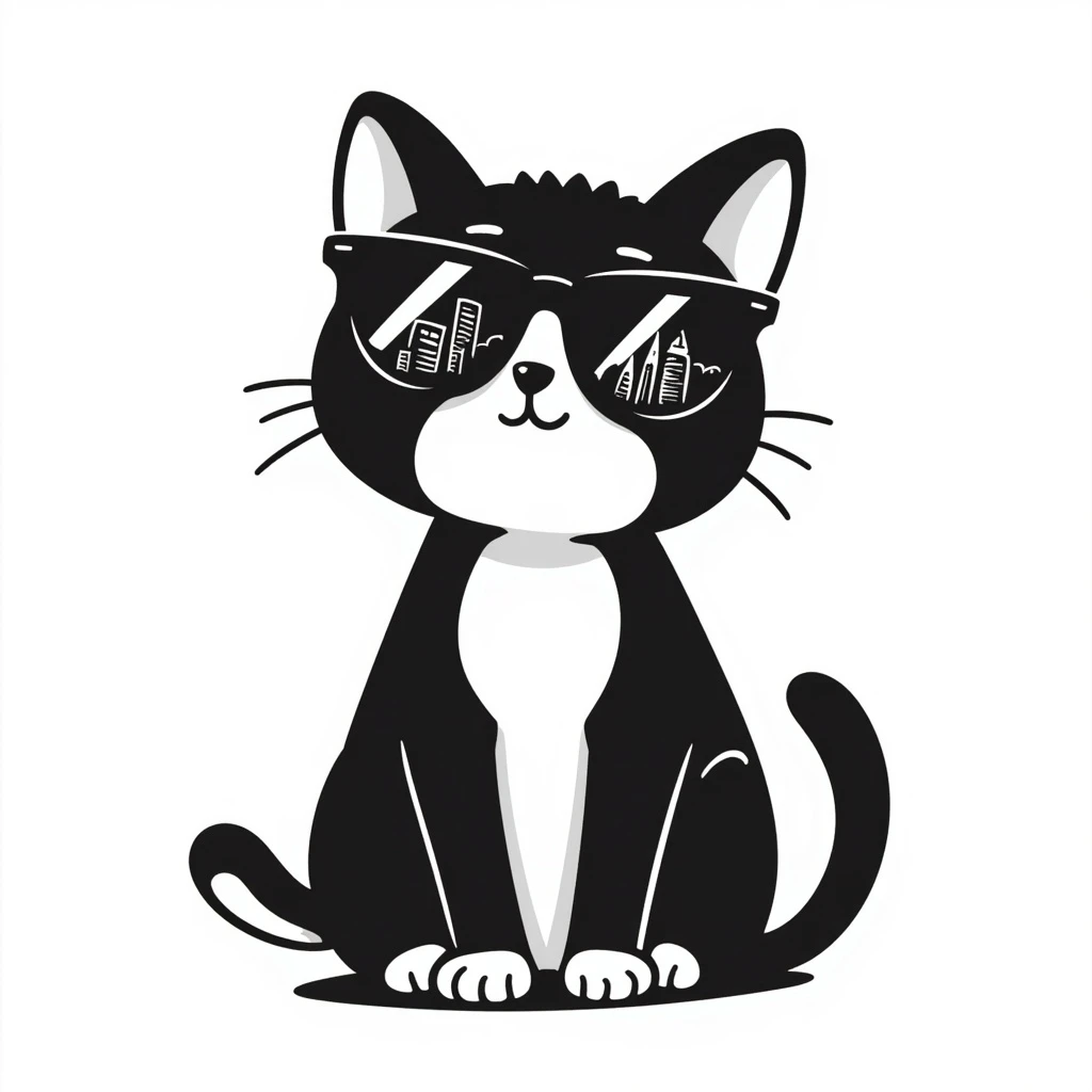 cat wearing sunglasses emoji