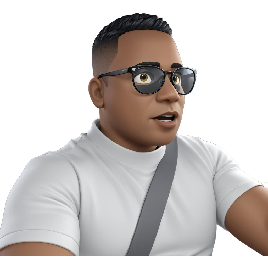 boy in car interior emoji