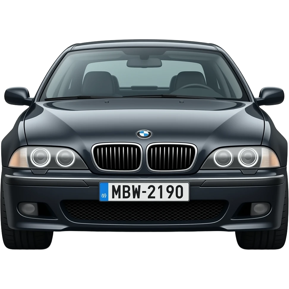 bmw e39 540i m sport, black, 2003, plate number: MBW-2190 emoji