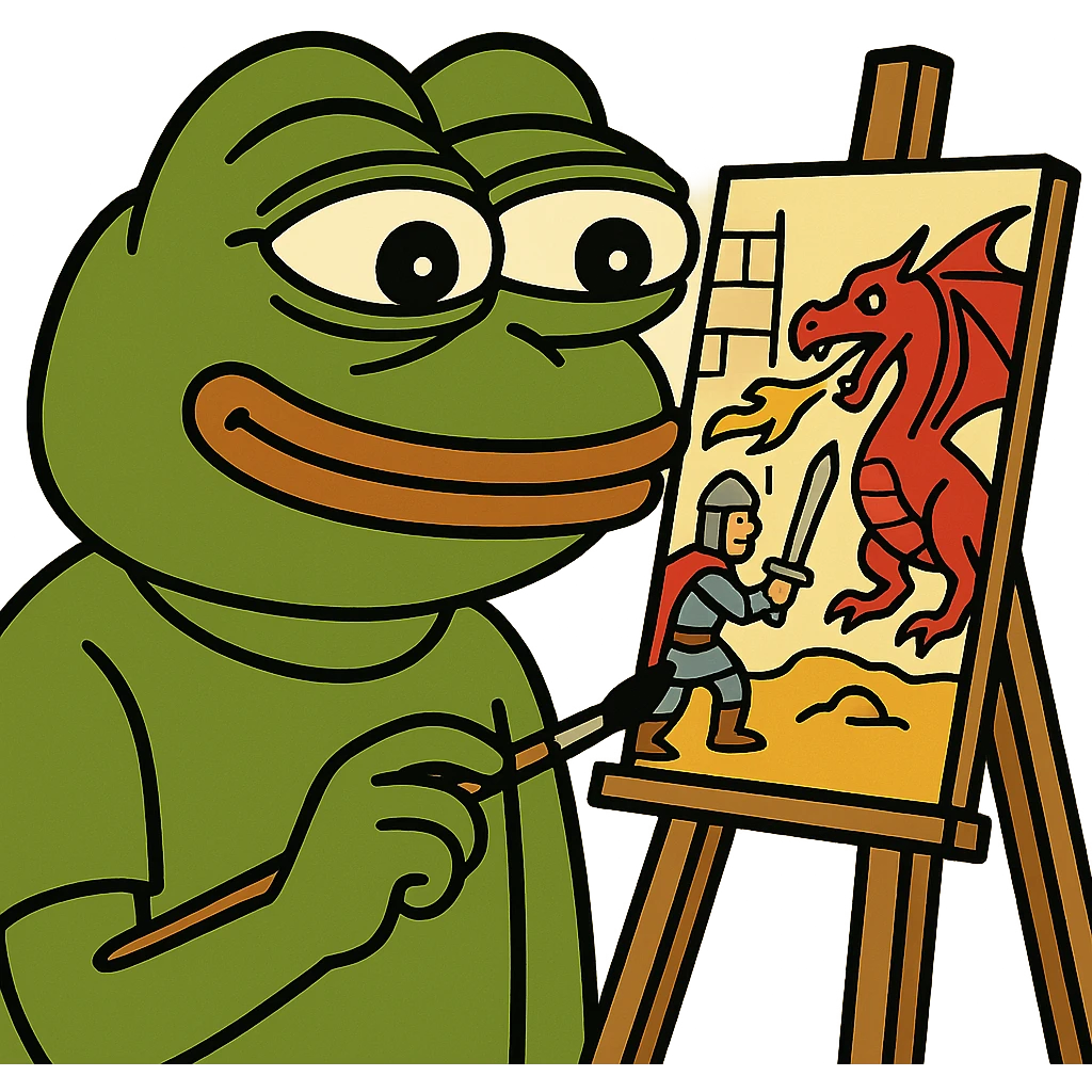 pepe painting dungeons and dragons emoji