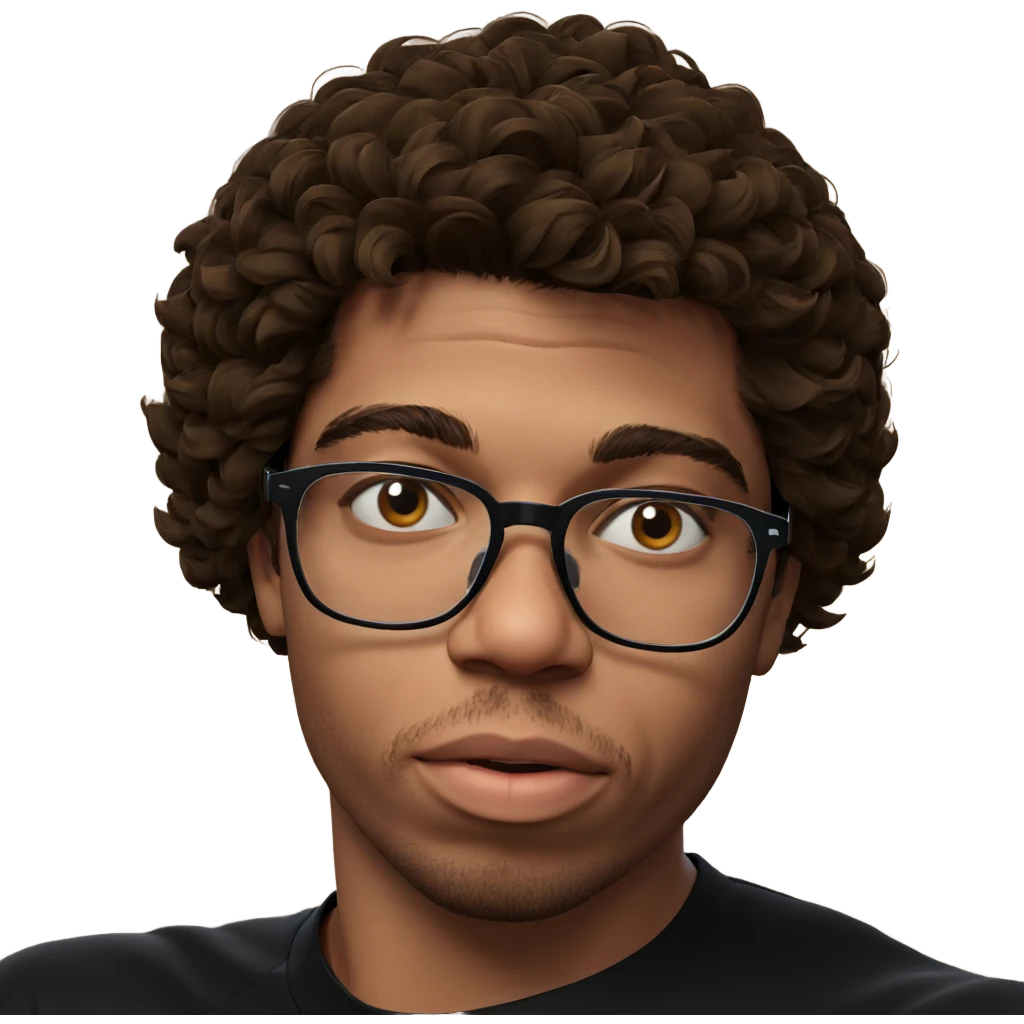 male portrait with glasses emoji