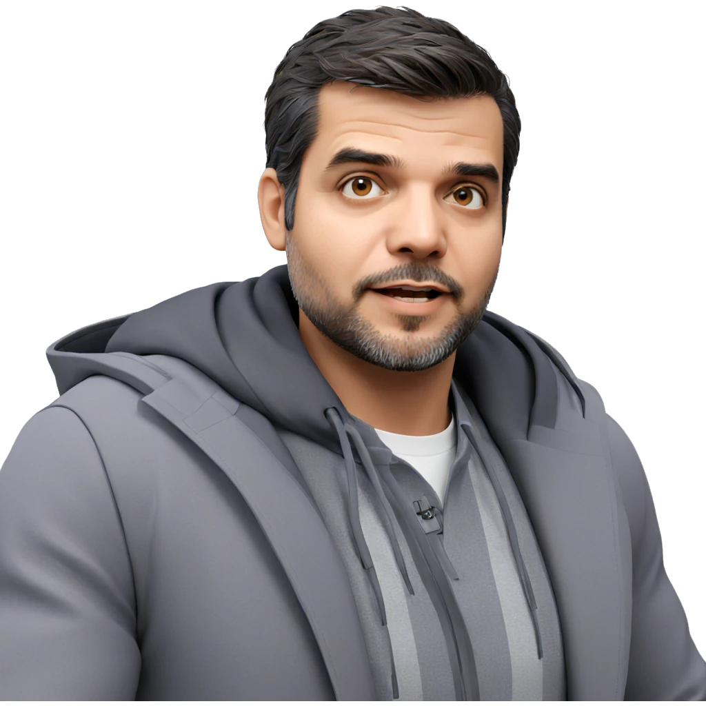 stylish male with beard emoji