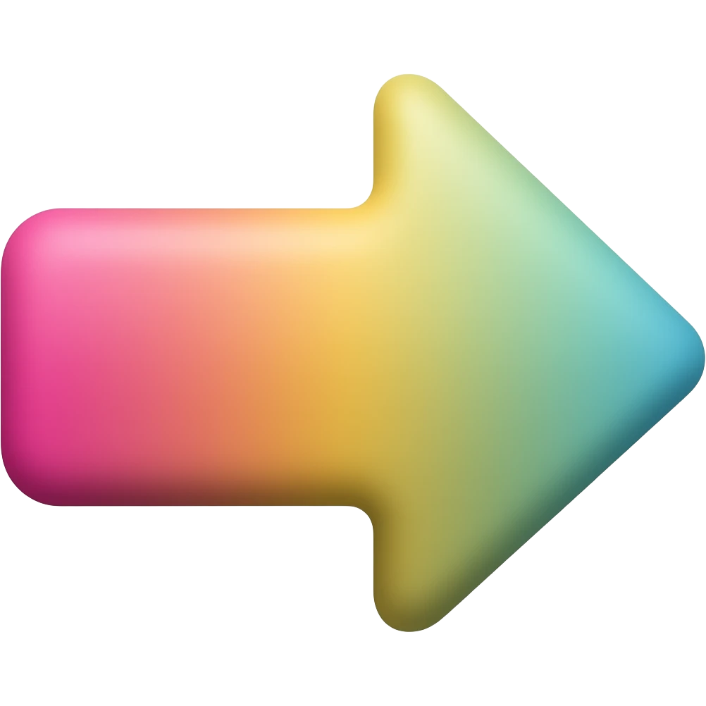 una flech en forma gradual emoji