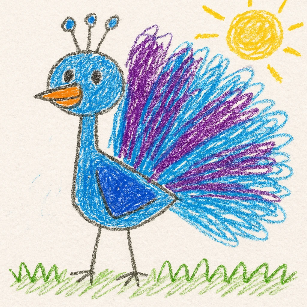 Peacock emoji