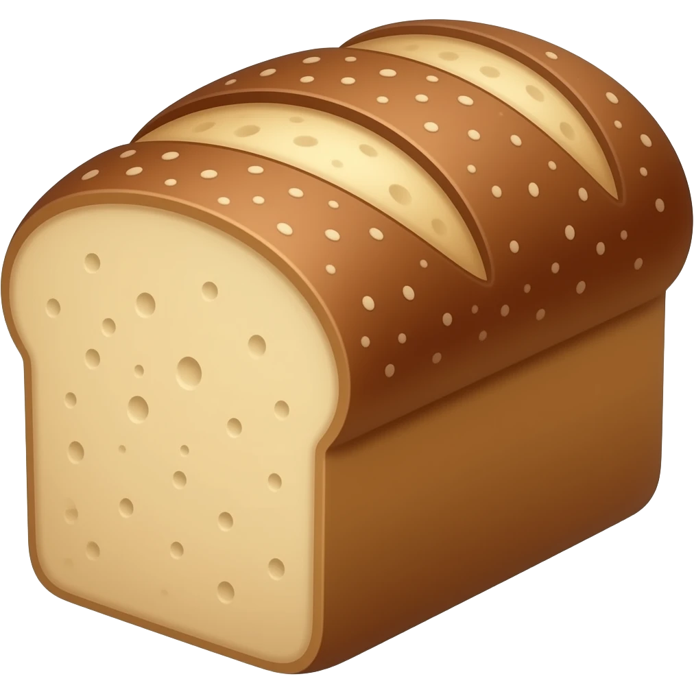 pumpernickle bread loaf emoji