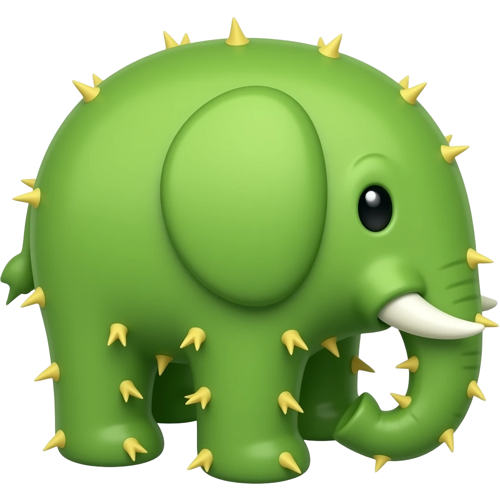 Elephant cactus emoji