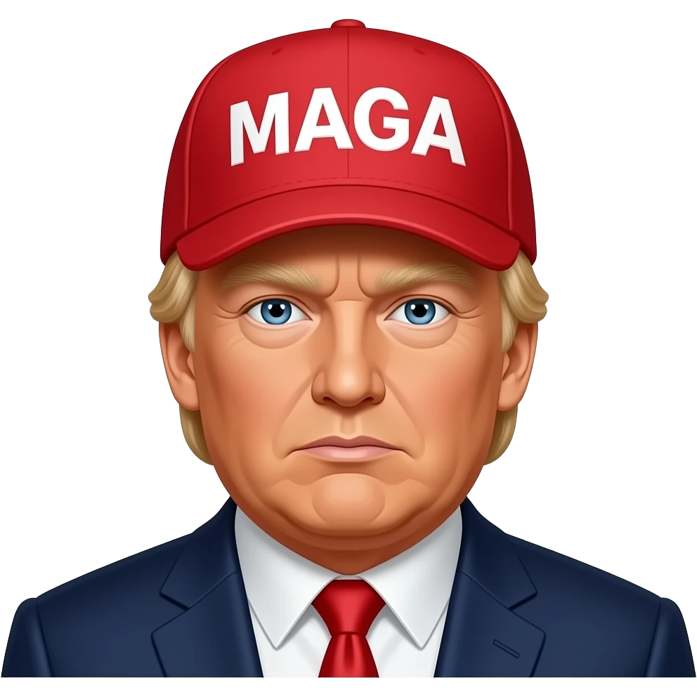 Trump red hat maga emoji