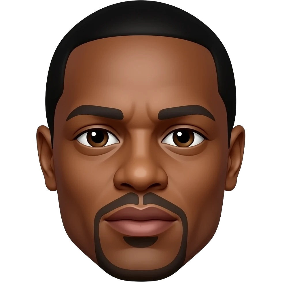 P Diddy head and no body with a dodgy look on his face. emoji