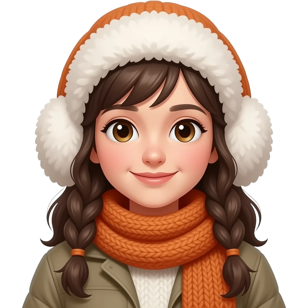 Chica abrigada emoji