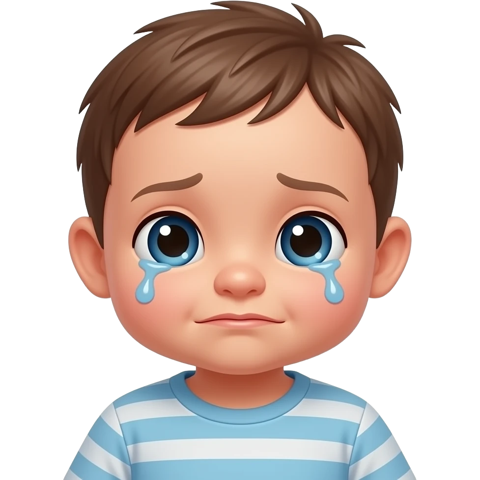 a baby crying emoji