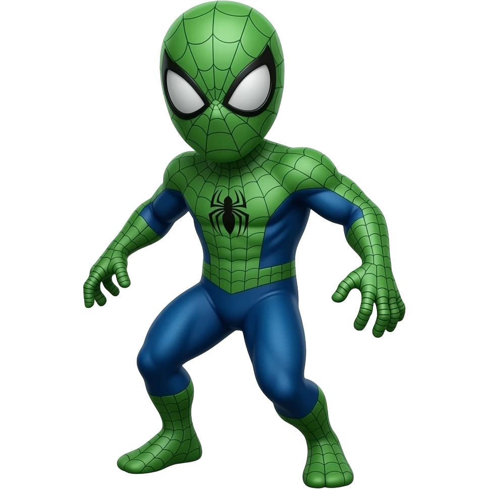 SPIDERMAN VERDECUERPO COMPLETO I TONTO emoji