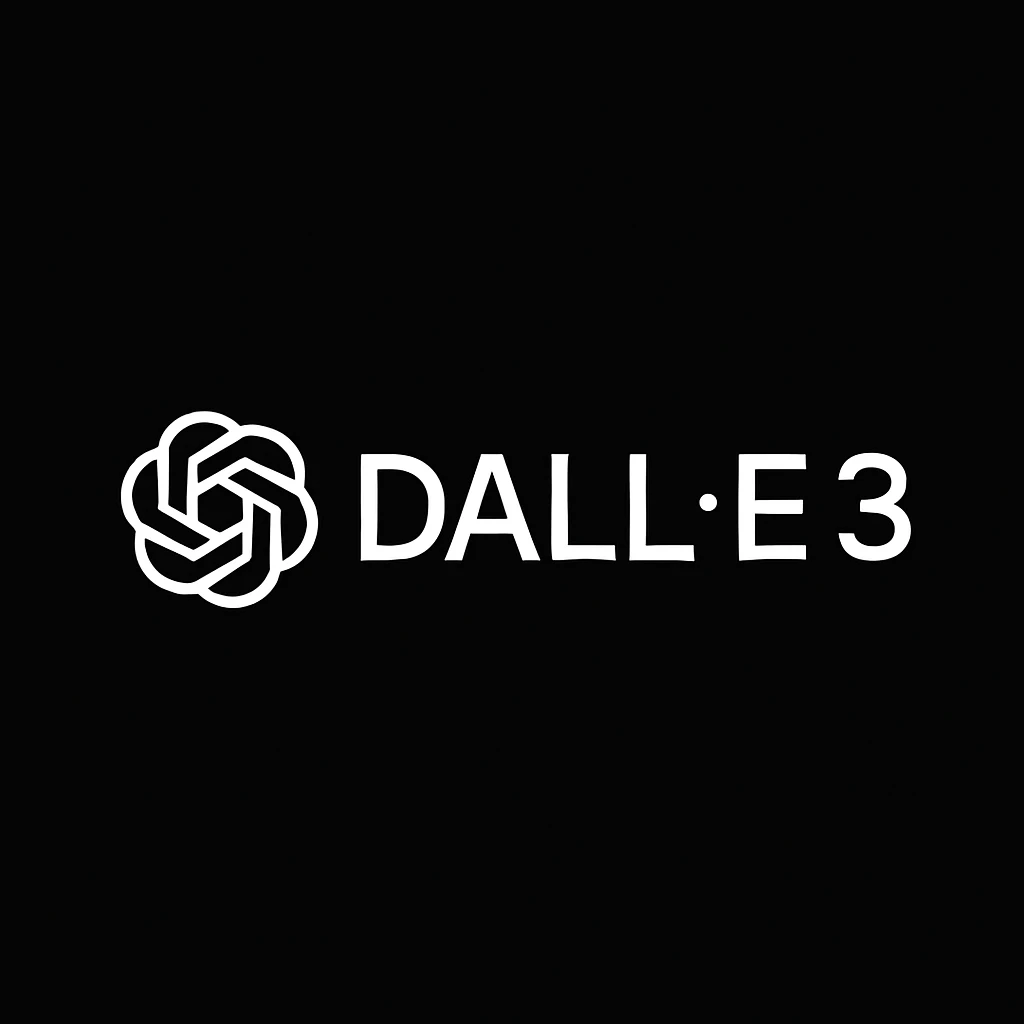 make the logo of "DALLE.3" black background  emoji