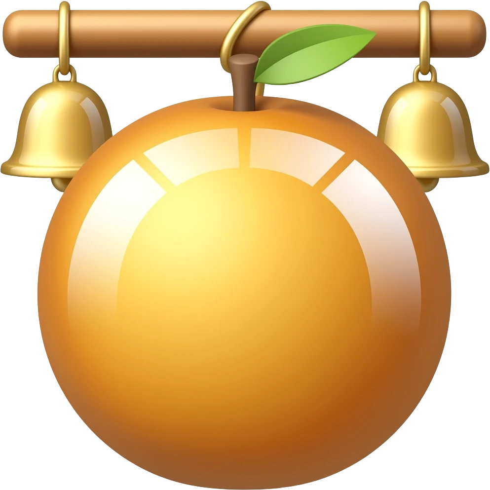 Fruit hanging on chimes emoji