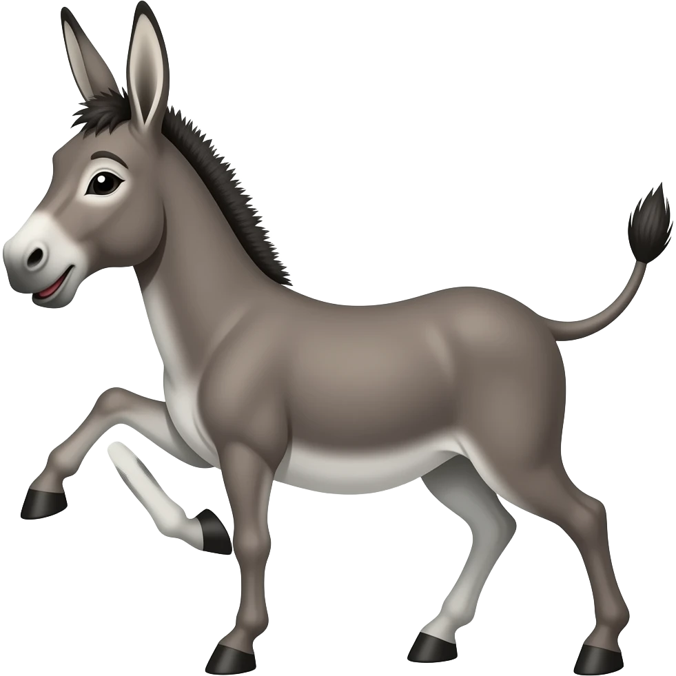 یک الاغ می‌رقصد emoji