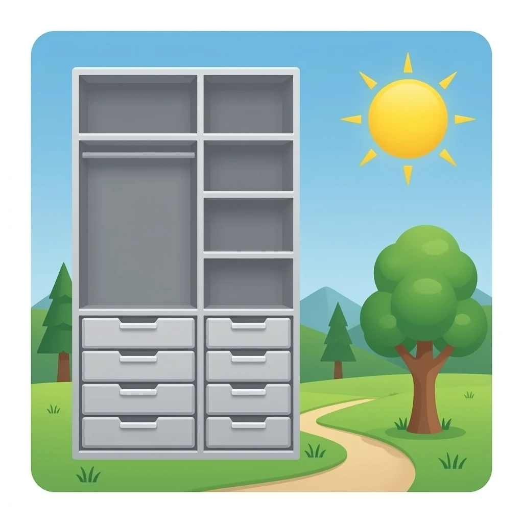 modern closet grey emoji