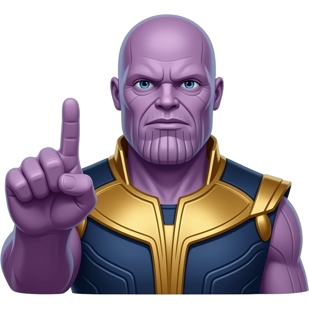 thanos snapping his fingers emoji