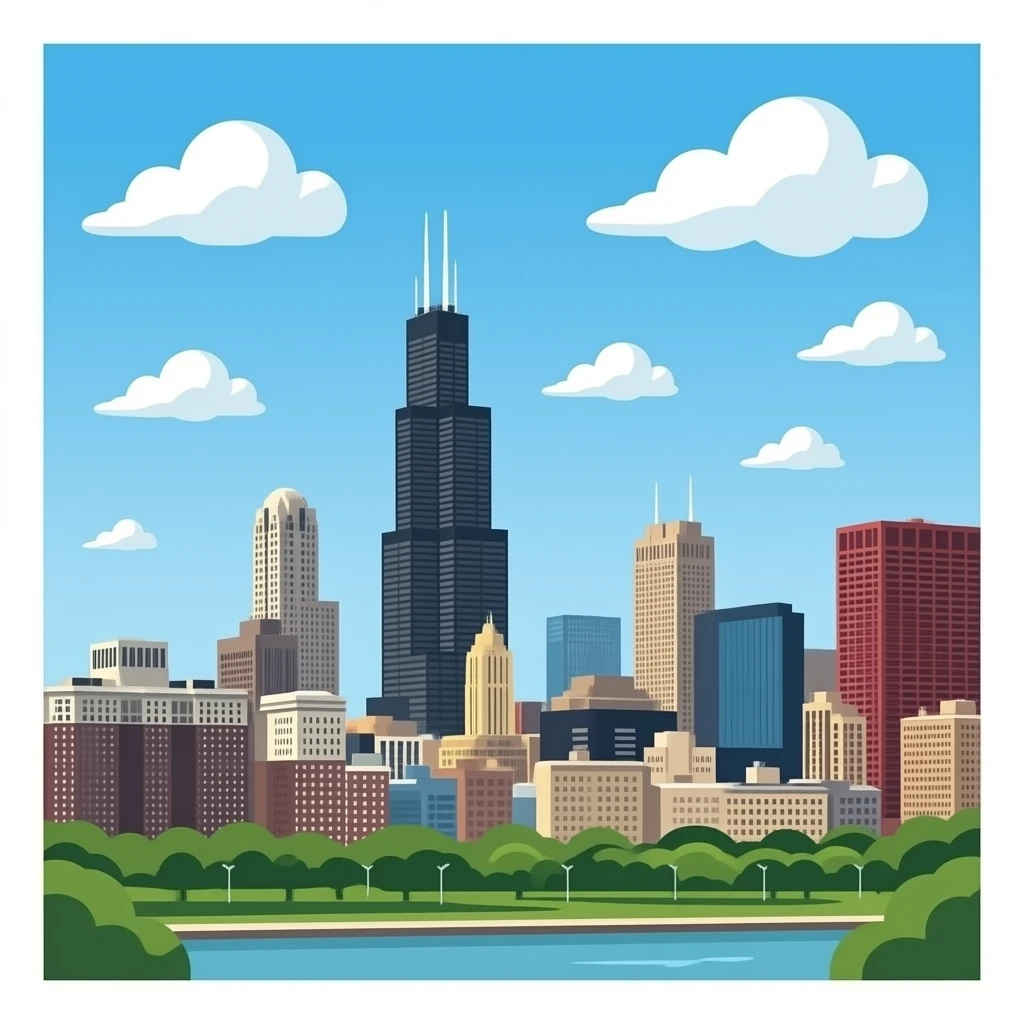 Sears tower🌬️🏙️ emoji