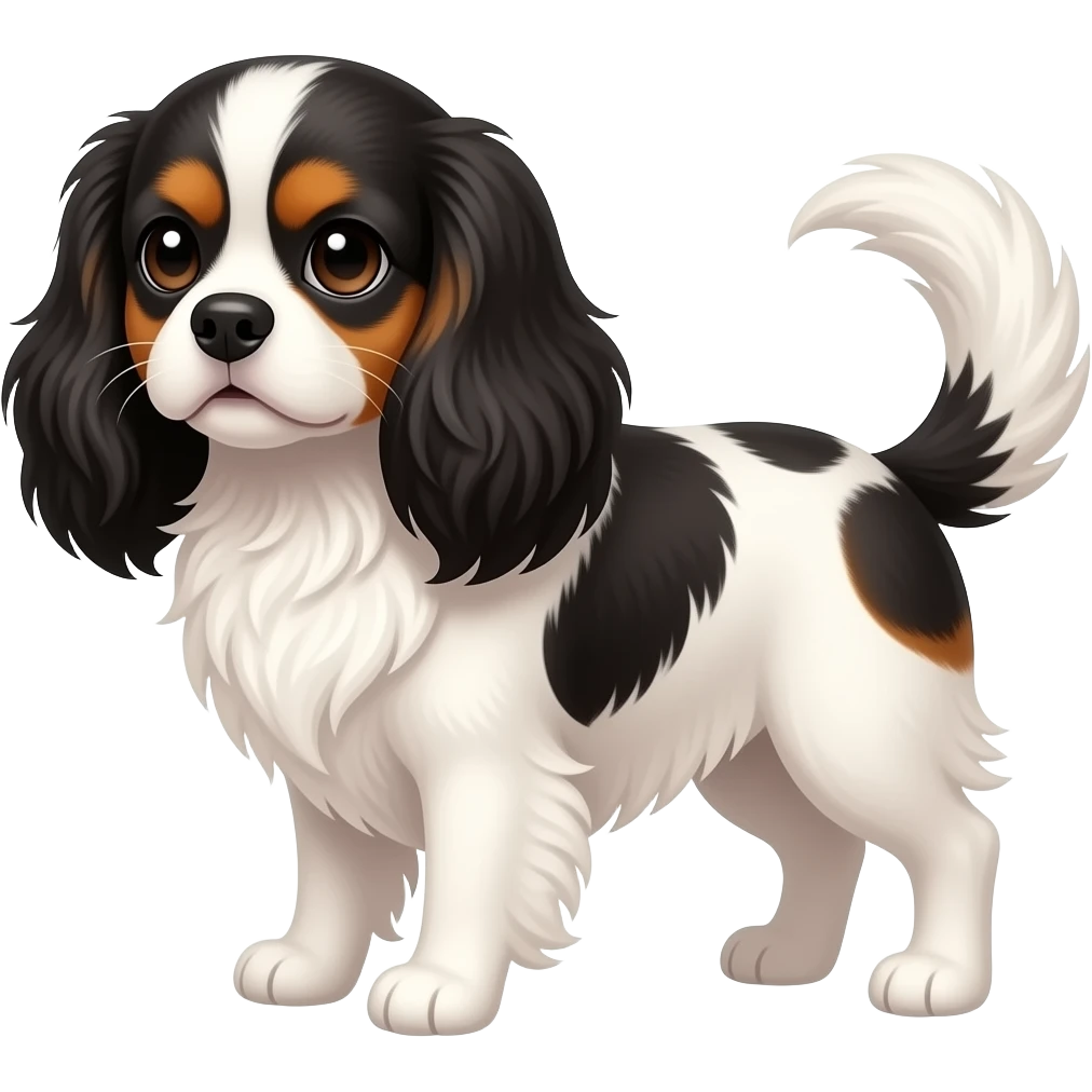 Blenheim cavalier king charles spaniel emoji