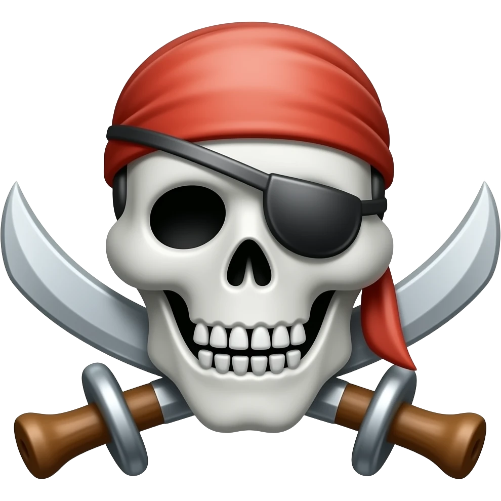 one piece pirate logo emoji