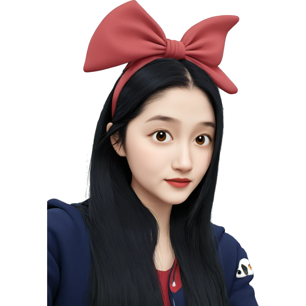 girl with long black hair emoji