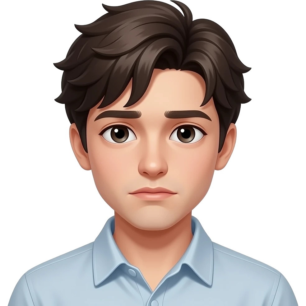 handsome young romantic guy sad emoji