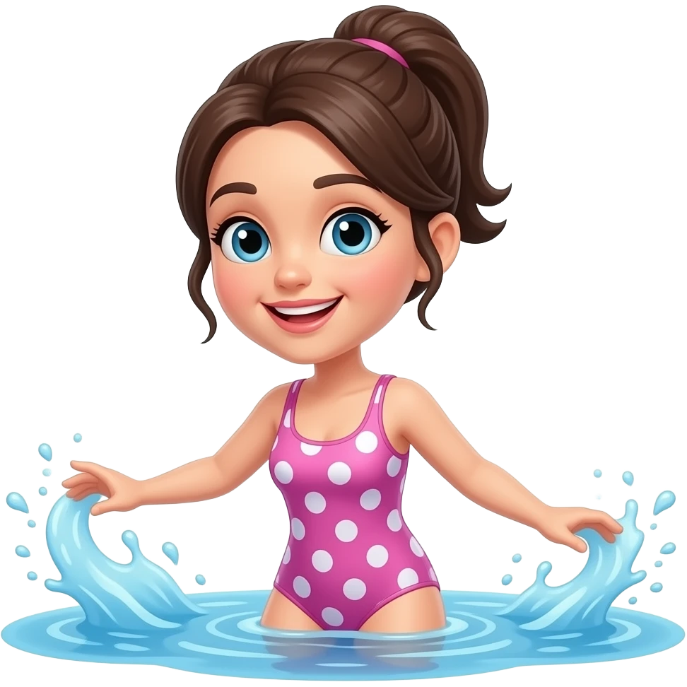 woman playing in the water emoji