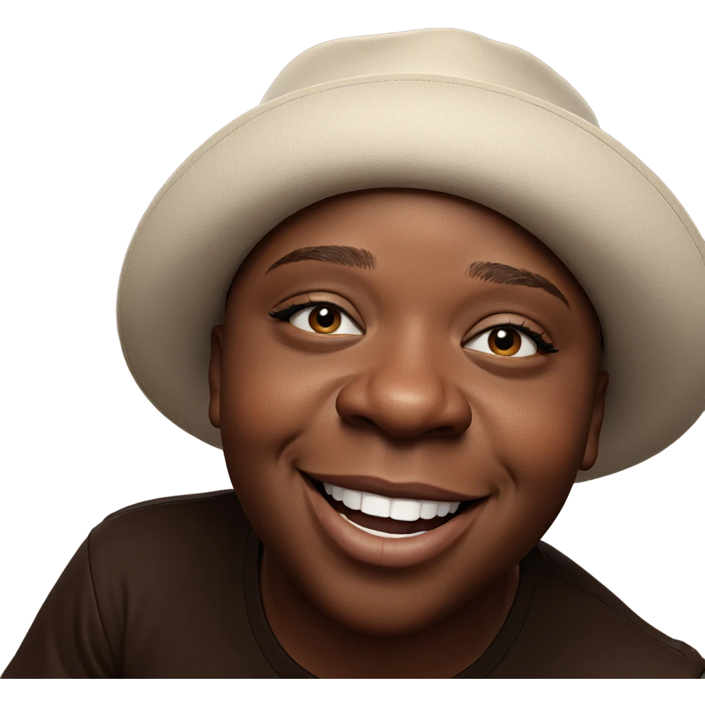 happy boy in a hat emoji