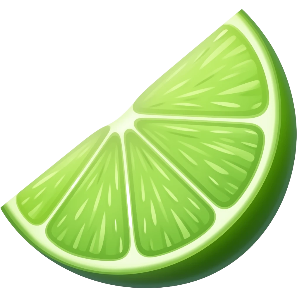 Lime wedge emoji