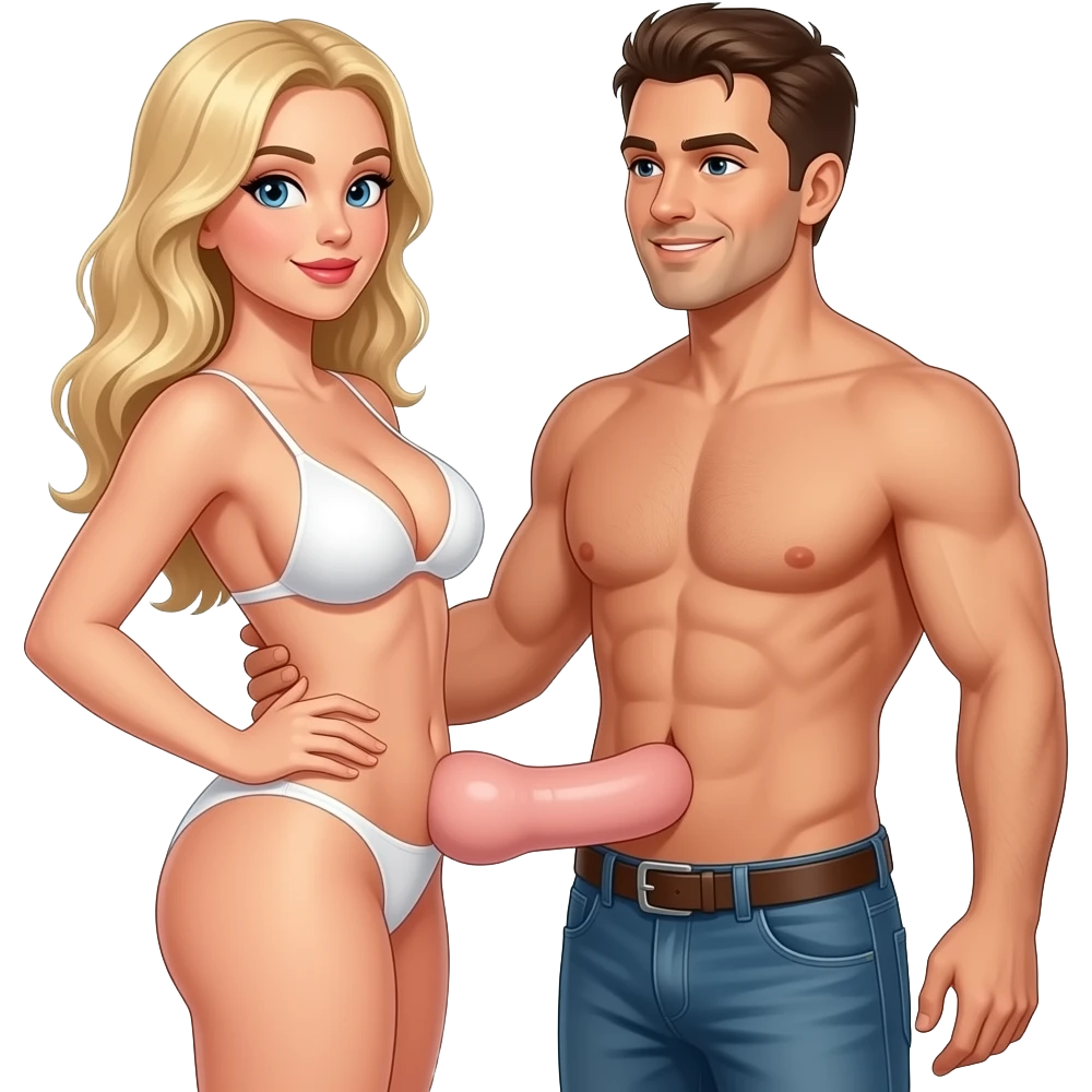 Girl naked blonde hair with big breasts and big ass with perfect vagina being fucked by a man with a big dick naked emoji