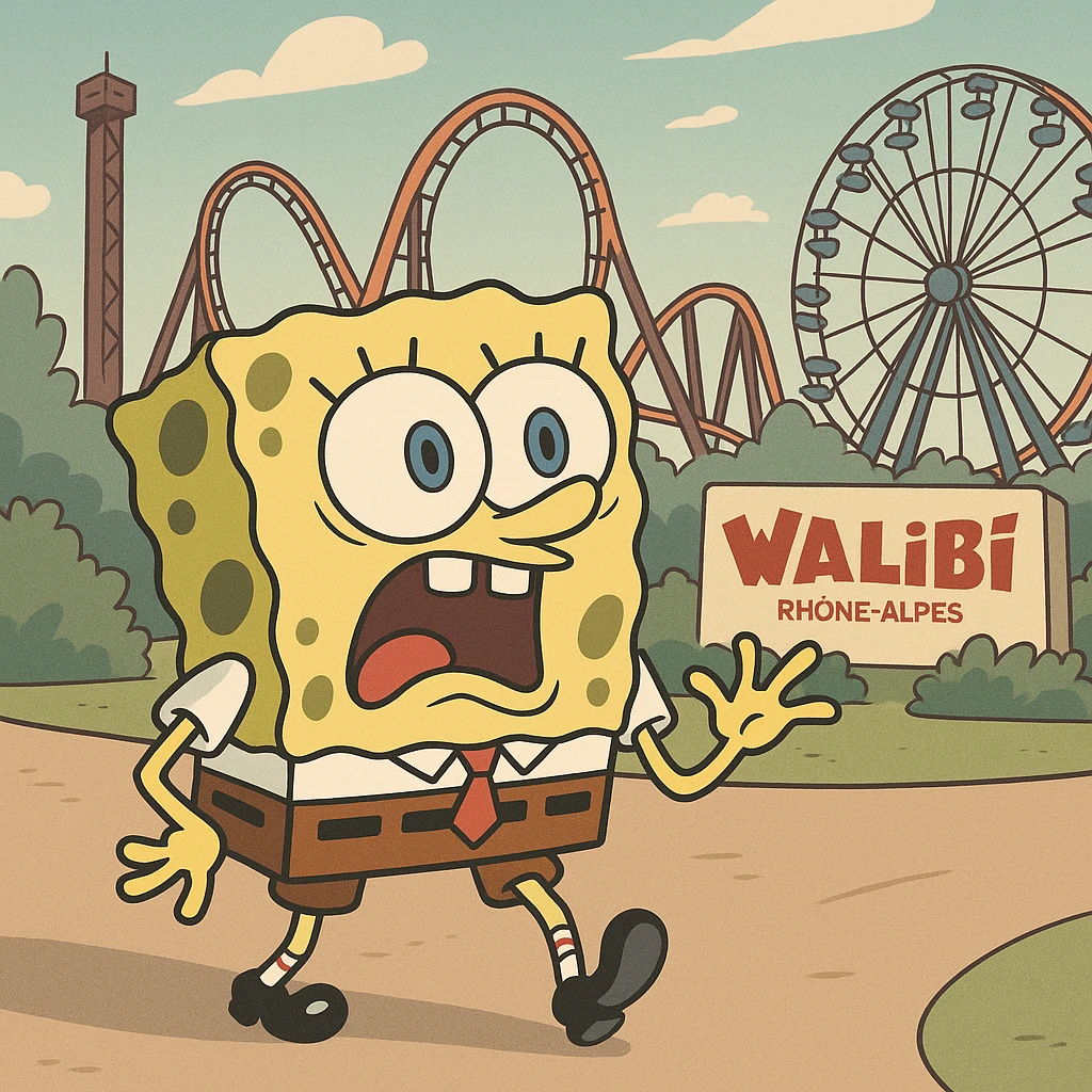 spongebob  dans mahuka ( walibi rhones alpes ) emoji