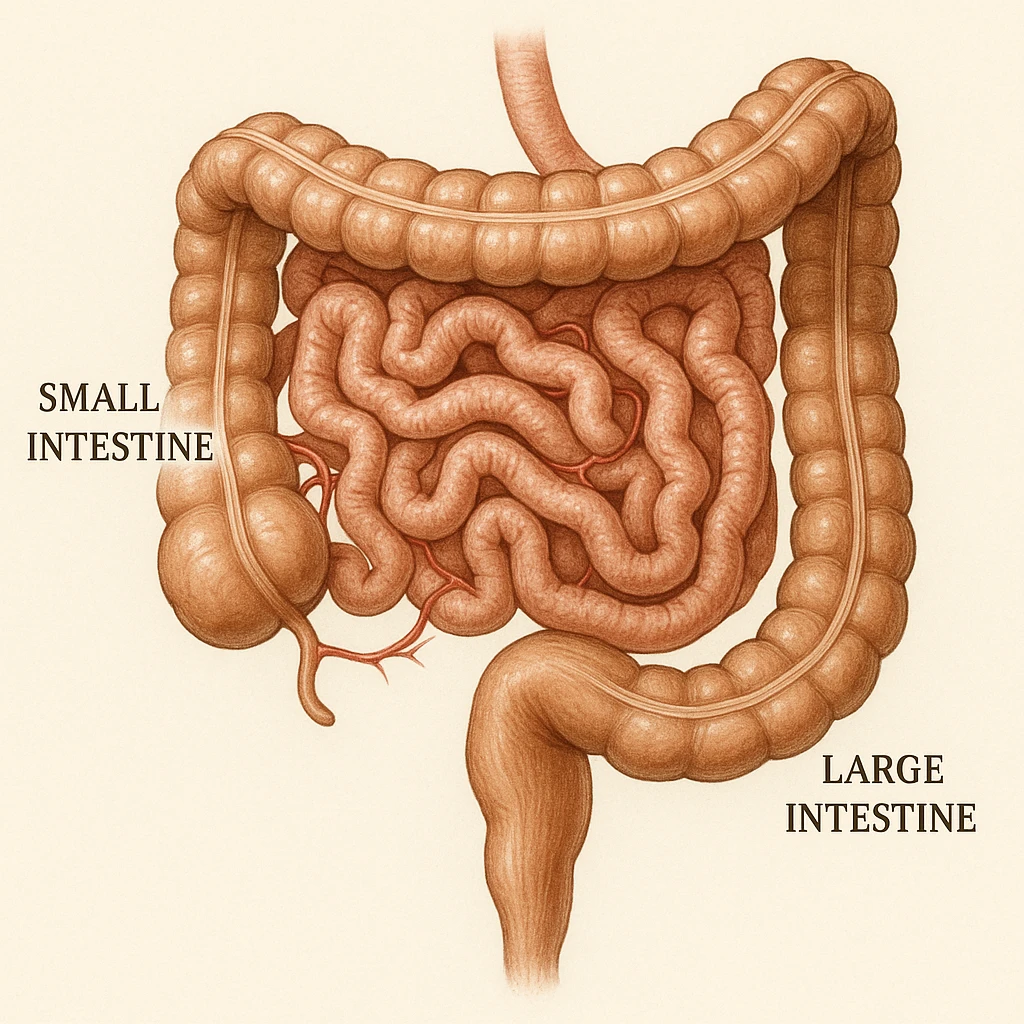 intestino umano anatomico emoji