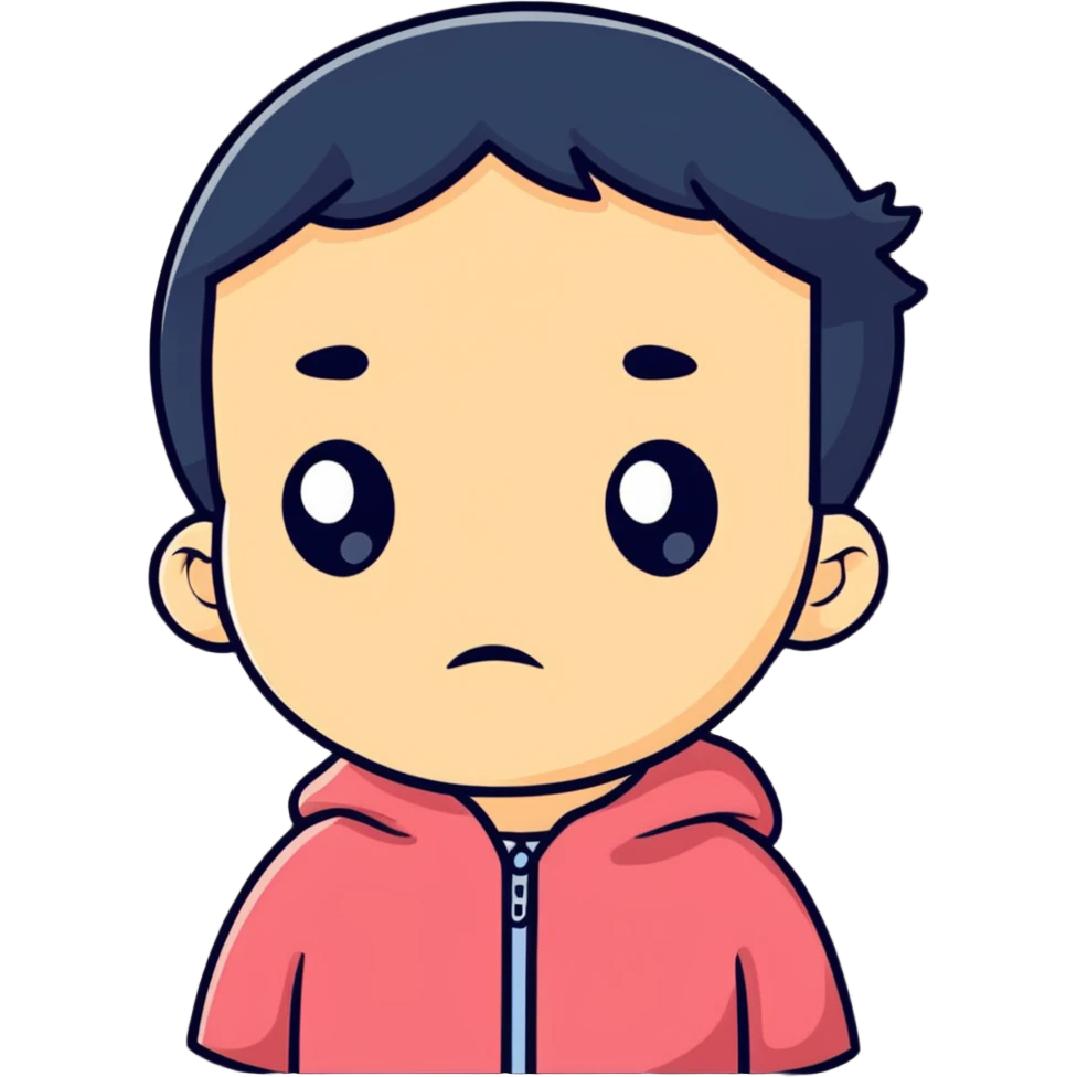 niño triste emoji