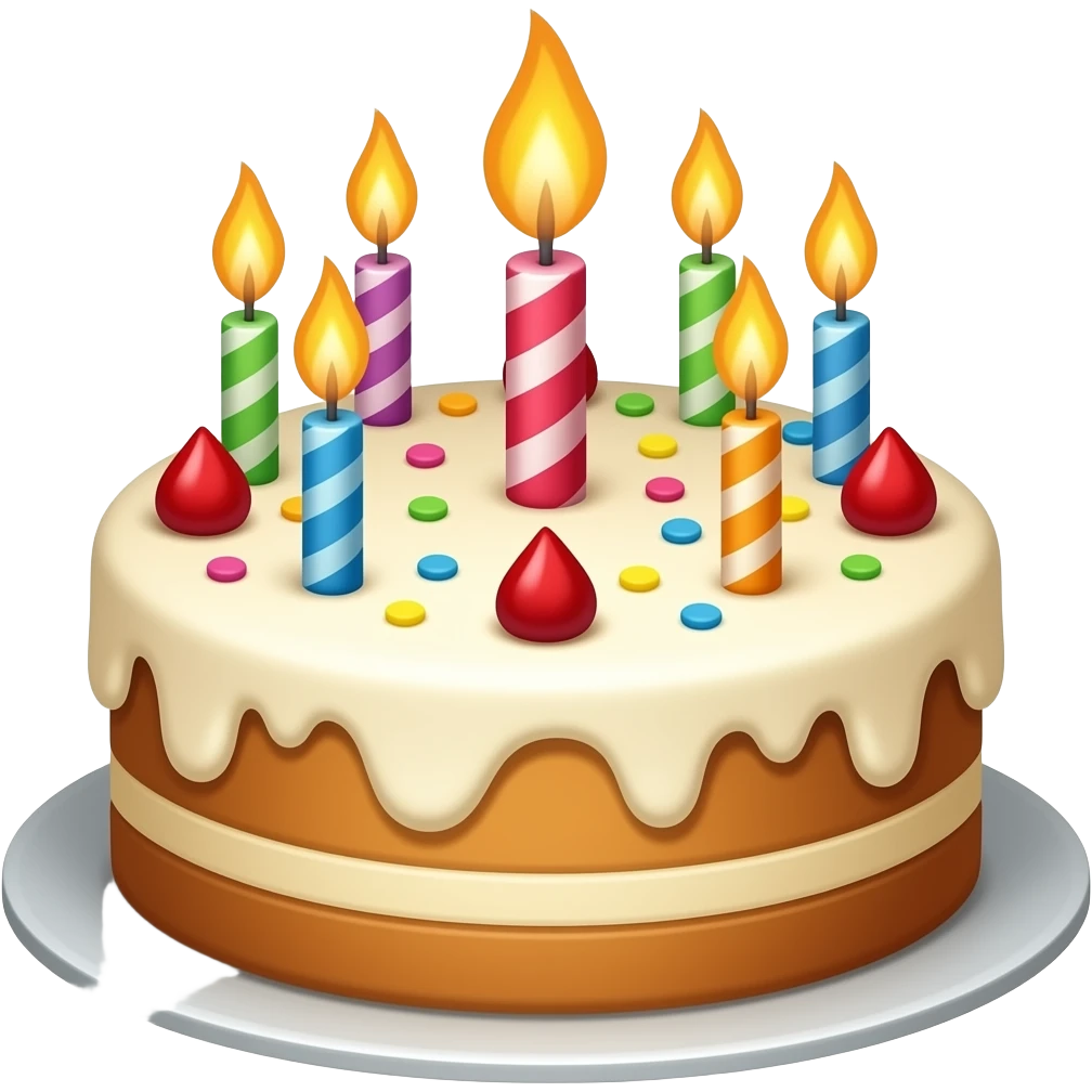 Burning Birthday emoji