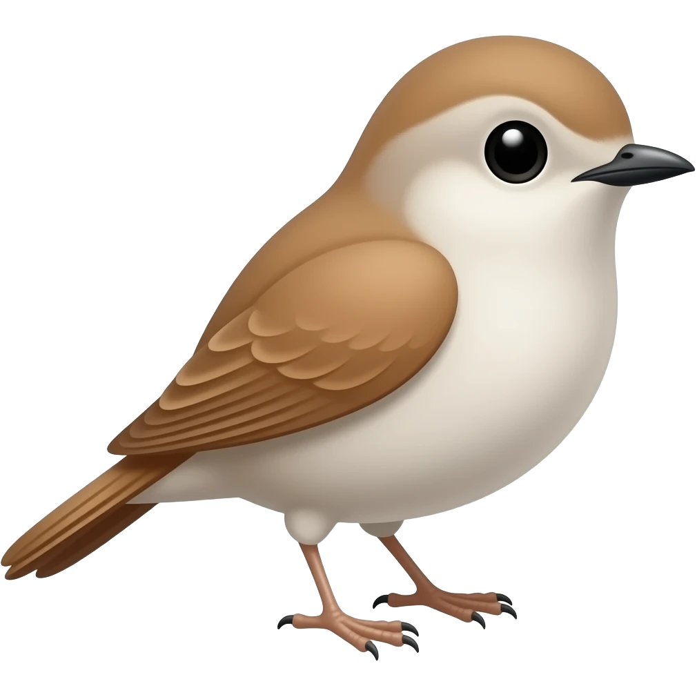 Cartoon 2d Nightingale emoji