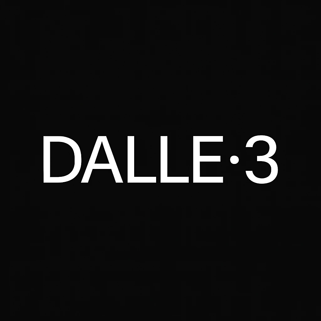 make the logo of "DALLE.3" black background  emoji