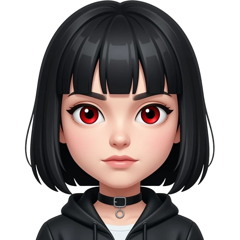 red eye evil girl emoji
