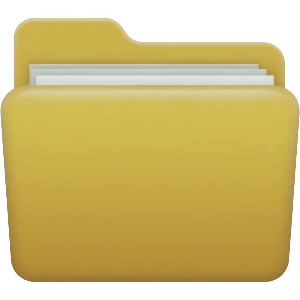 Folder ui icon what represent management. emoji