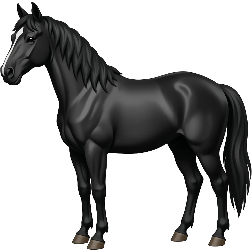 Black horse emoji