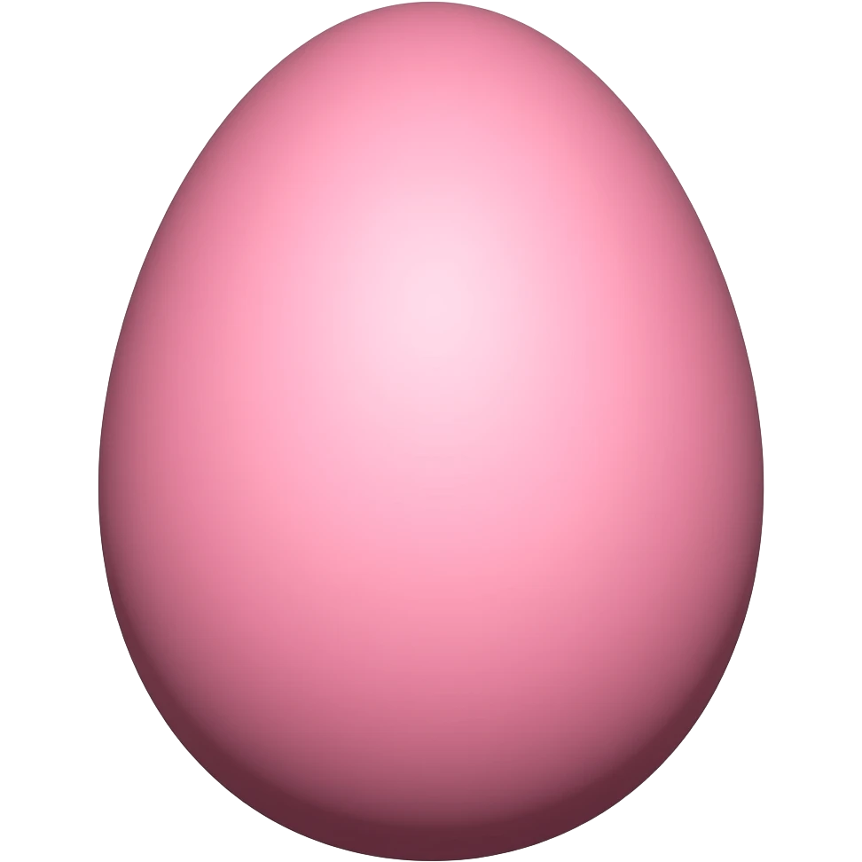 Pink egg emoji emoji