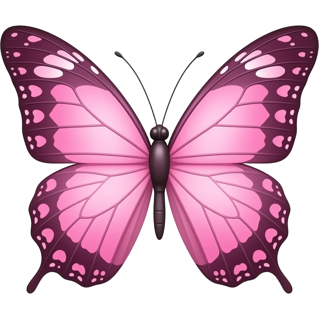 Papillon rose emoji
