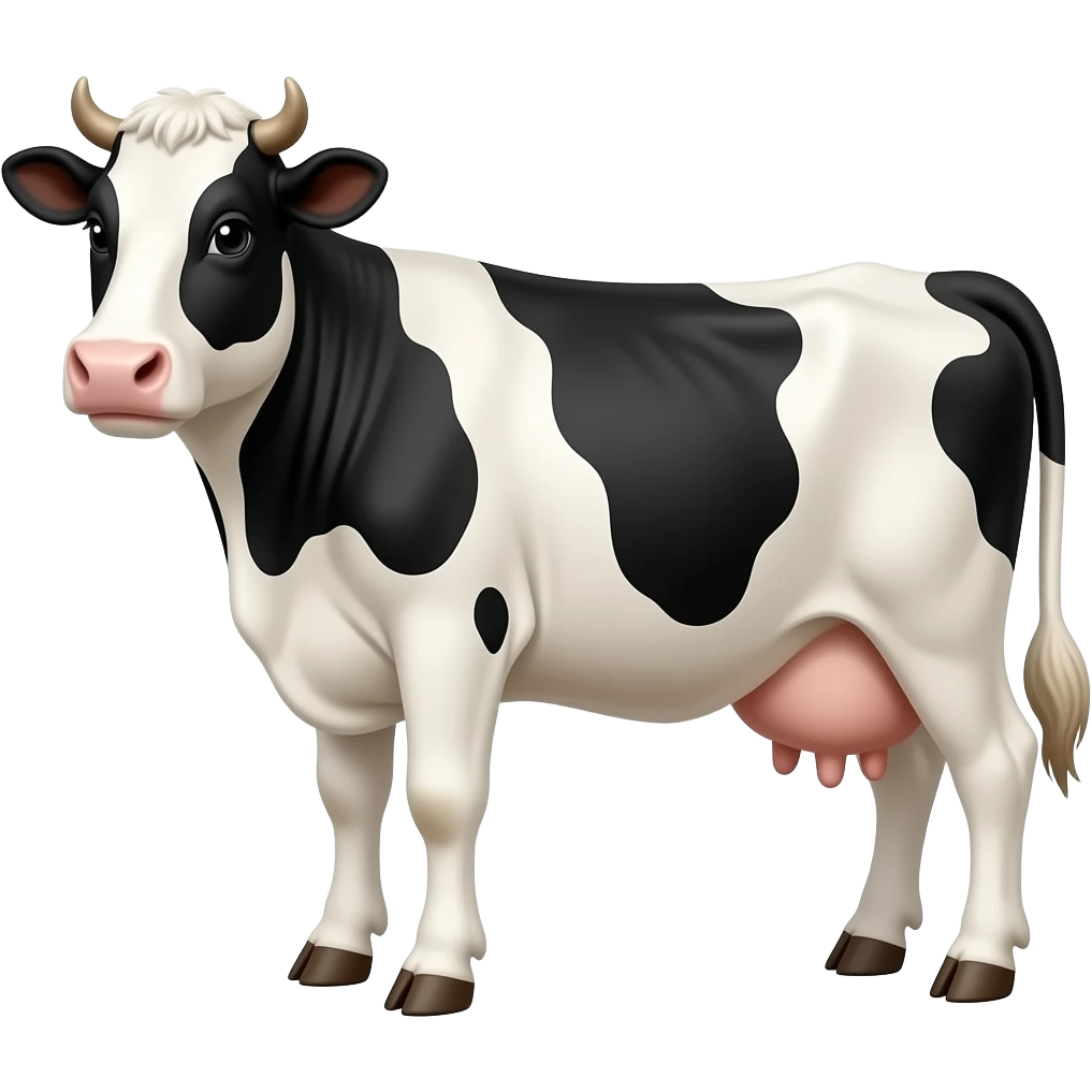 Create flork of cow emoji