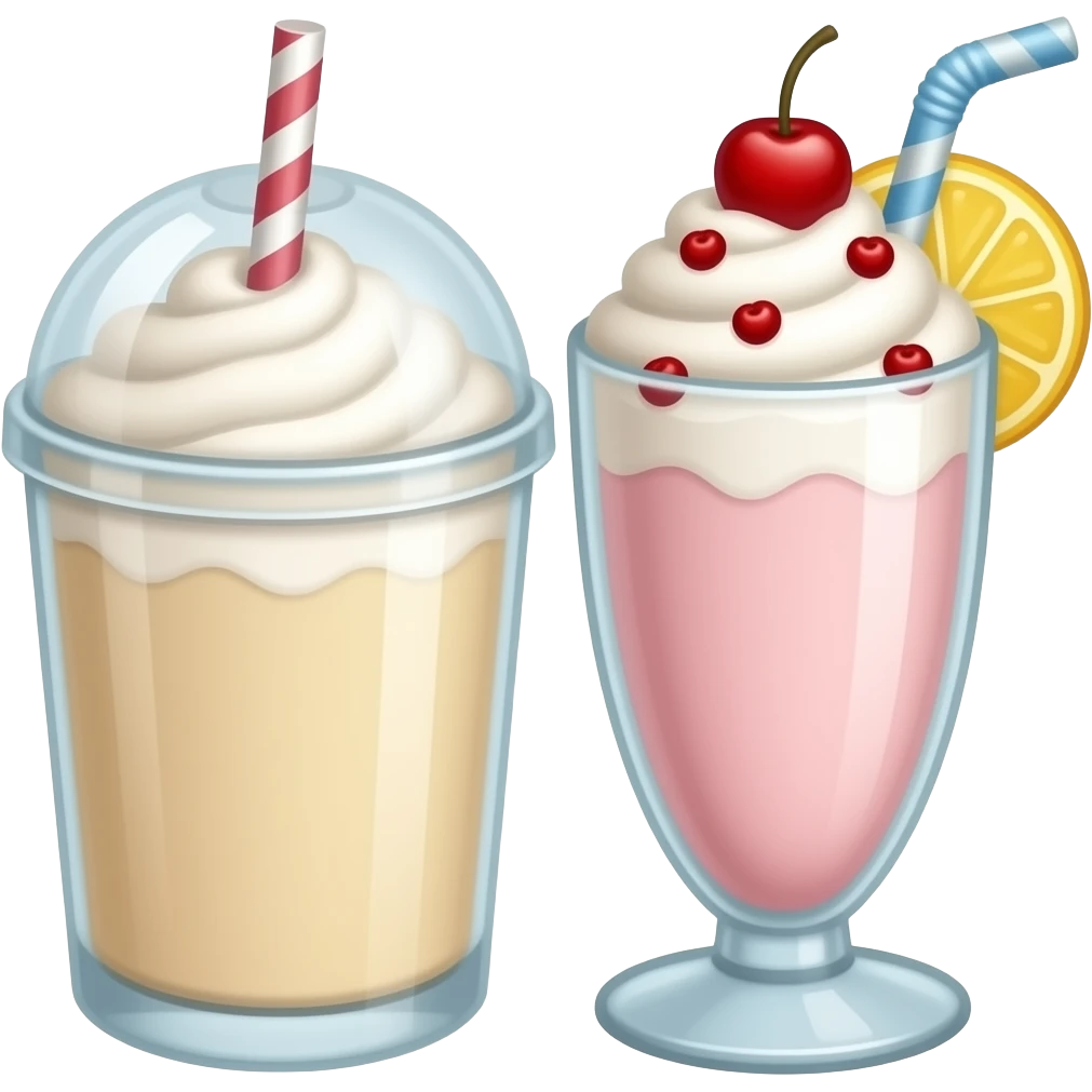 milkshake drinks menu emoji