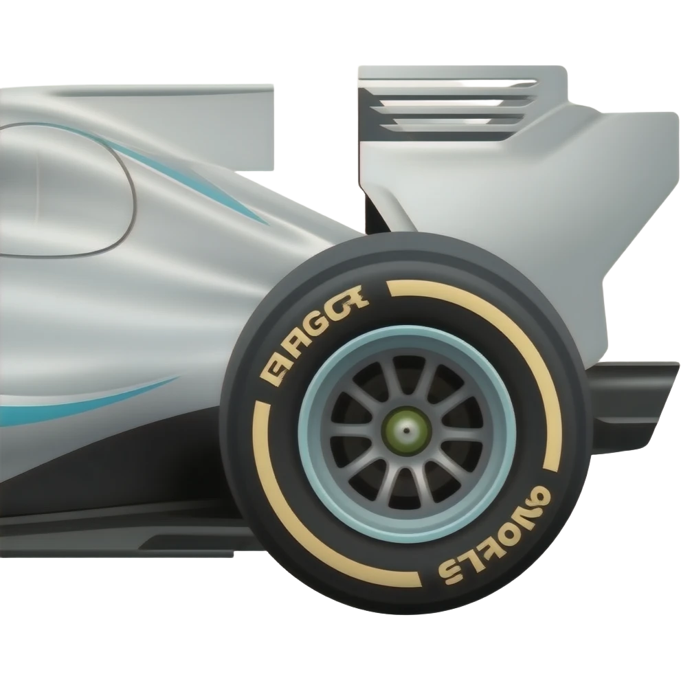 Formula 1 de costado, imagen completa emoji