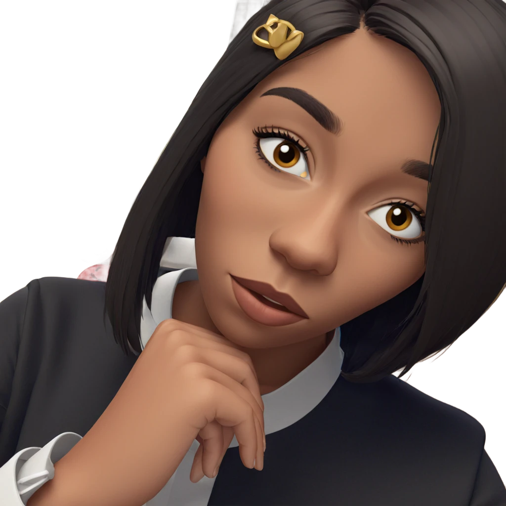 thoughtful girl by the window emoji